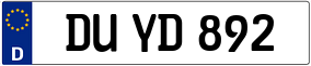 Trailer License Plate